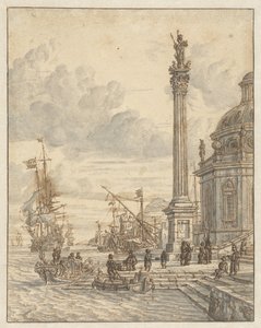 olasz kikötő alkotó: Jacobus Storck