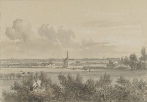 Táj Maarssen közelében alkotó: Jacobus Theodorus Abels