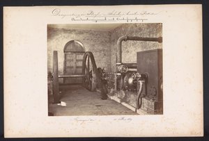 Gőzszivattyúállomás centrifugálszivattyúkkal / Kralingen den 1869. május 14. (cím a tárgyon) A tavak helyreállítása Schielandban Rotterdamtól keletre (a sorozat címe a tárgyon)