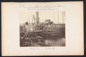 Gőzszivattyúállomás centrifugálszivattyúkkal / Kralingen den 1868. október 26. (cím a tárgyon) A tavak helyreállítása Schielandban Rotterdamtól keletre (a sorozat címe a tárgyon)