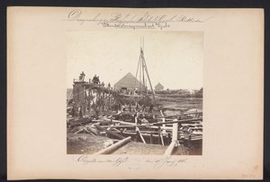 Gőzszivattyúállomás alatt Vijzelekkel / Capelle aan den IJssel den 1868. június 15. (cím az objektumon) A tavak helyreállítása Schielandban Rotterdamtól keletre (a sorozat címe a tárgyon)