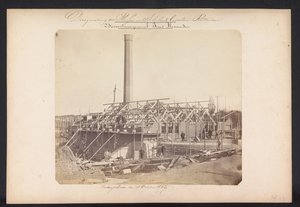 Bovenstoom szivattyútelep Prins Alexander / Kralingscheveer den 1867. október 18. (cím az objektumon) A tavak helyreállítása Schielandban Rotterdamtól keletre (a sorozat címe a tárgyon)