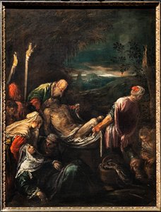 Krisztus testének temetése, 1580 körül (olaj, vászon) alkotó: Jacopo (1510 92) Bassano