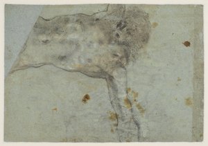 Tanulmány a keresztre feszített Krisztusról, verso, 16. század alkotó: Jacopo Bassano