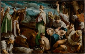 A fürjek csodája alkotó: Jacopo Bassano