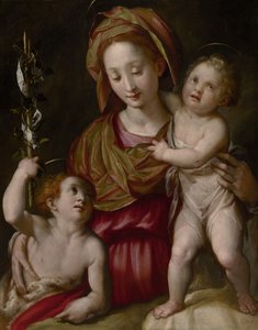 Madonna és gyermeke a fiatal Keresztelő Szent Jánossal, 1575 körül