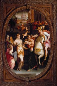 Dareiosz családja Nagy Sándor előtt (festmény alkotó: Jacopo Coppi