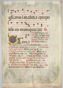 Fokozatos levél: díszített kezdőbetű (verso) alkotó: Jacopo Filippo d