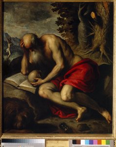 Szent Jeromos. Ifjabb Jacopo Palma il Giovane (1544-1628) festménye, olaj, vászon alkotó: Jacopo Il Giovane Palma