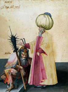 Mufti és szörny, Jacopo Ligozzi (1547-1627) rajza