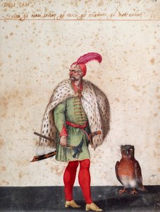 Török katona bagollyal, Jacopo Ligozzi rajza (1547-1627)