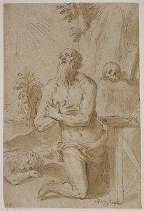 Szent Jeromos a vadonban alkotó: Jacopo Palma