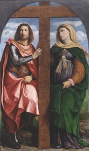 A kereszt felmagasztalása. Nagy Konstantin és Heléna szentek, 1520-1522.