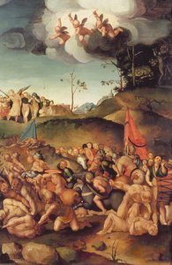 A tízezer ember mártíromsága, 1529-30 (tábla) alkotó: Jacopo Pontormo