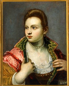 Női portré, elhúzódó ... alkotó: Jacopo Robusti Tintoretto