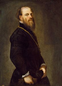 Férfi aranylánccal, 1555 körül. alkotó: Jacopo Robusti Tintoretto