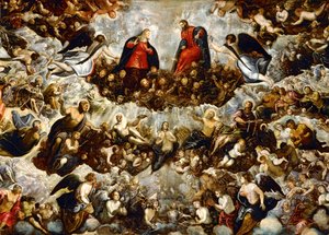 Paradise ... (festmény vászonra) alkotó: Jacopo Robusti Tintoretto