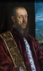 Vincenzo Morosini portréja, 1575-80 körül (olaj, vászon) alkotó: Jacopo Robusti Tintoretto