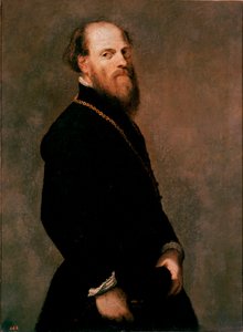 Egy úriember portréja az aranyláncban Jacopo Robusti dit Tintoretto festménye alkotó: Jacopo Robusti Tintoretto