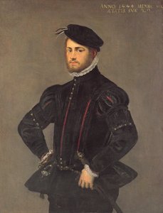 Egy fiatal férfi portréja, 22 éves, 1554