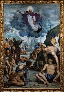 Szent Ágoston meggyógyítja a bénákat alkotó: Jacopo Robusti Tintoretto