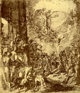 Tanulmány Szent István vértanúságához, Tintoretto, 1913. alkotó: Jacopo Robusti Tintoretto