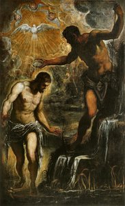 Krisztus megkeresztelkedése, 1589 körül alkotó: Jacopo Robusti Tintoretto