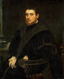 Vörös szakállas fiatalember egy karosszékben (olaj, vászon) alkotó: Jacopo Robusti Tintoretto