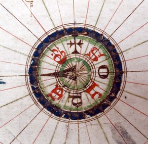Iránytű, Európa reneszánsz térképe, Jacopo Russo (utána) 1528