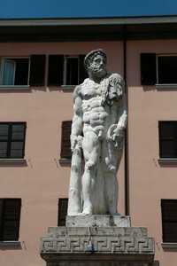 Herkules szobra, Jacopo Sansovino, Brescello, Emilia Romagna tartomány, Olaszország