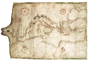 Földközi-tenger és Fekete-tenger 1546 alkotó: Jacopo Vesconte Maggiolo