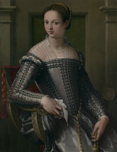 Női portré, 16. század közepe.