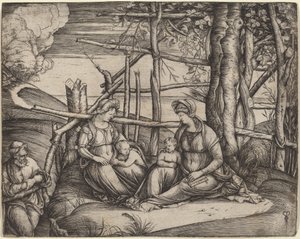A Szent Család Szent Erzsébettel alkotó: Jacopo de
