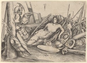 Győzelem fekvő trófeák közepette, c. 15001503. alkotó: Jacopo de Barbari