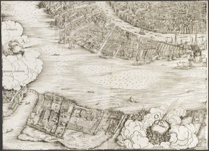 Kilátás Velencére [bal alsó blokk] alkotó: Jacopo de