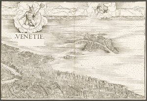 Kilátás Velencére [felső középső blokk], 1500. alkotó: Jacopo de Barbari