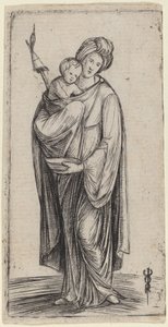 Nő és gyermek távolról alkotó: Jacopo de