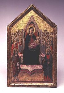 A Madonna és gyermeke Keresztelő Szent Jánossal, Szent Pállal és angyalokkal