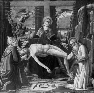 Krisztus siratása alkotó: Jacopo del Sellaio