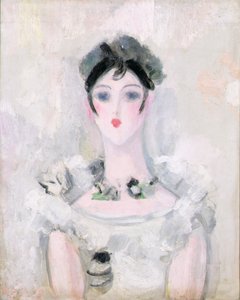 Fiatal nő portréja, csipke míderrel, 1925-1926 körül (olaj, vászon)