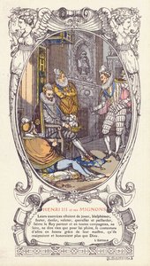 Henrik francia király és kedvencei, a Mignonok (színes litó)