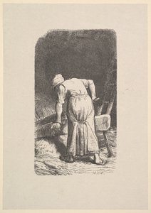 Búzát vágó nő, 1853.