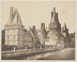 Maintenon kastélyának kilátása alkotó: Jacques Alexandre Ferrier