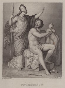 Prométheusz (metszet) alkotó: Jacques Alfred van Muyden