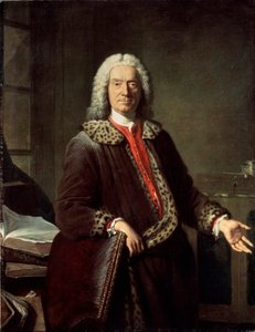 Prosper Jolyot de Crébillon költő és tragikus portréja, 1746 alkotó: Jacques Andre Joseph Camelot Aved