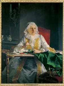 Antoine Crozat asszony portréja ... (festmény, vászon) alkotó: Jacques Andre Joseph Camelot Aved