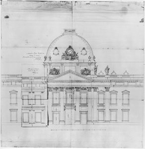 Tervezés a párizsi Ecole Militaire számára, 1769