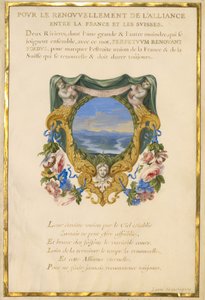 Tájképes címerpajzs alkotó: Jacques Bailly