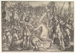 A keresztet hordozó Krisztus. alkotó: Jacques Bellange
