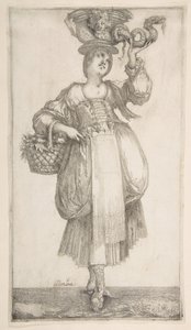 Hortulana, a Hortulanae sorozatból, 1611 alkotó: Jacques Bellange